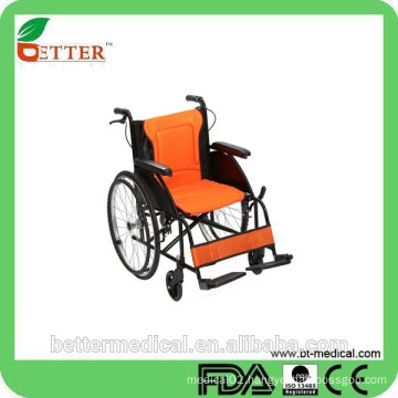 Lightweight aluminum manual folding wheelchair